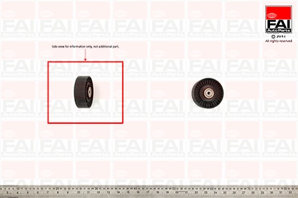 Tensioner Pulley, V-ribbed belt